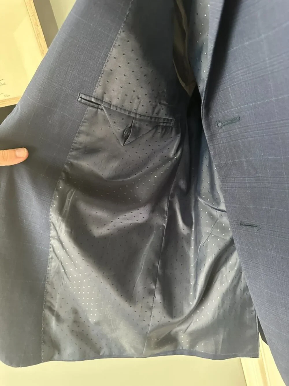 Men's Suit Coat Navy Blue, 40S